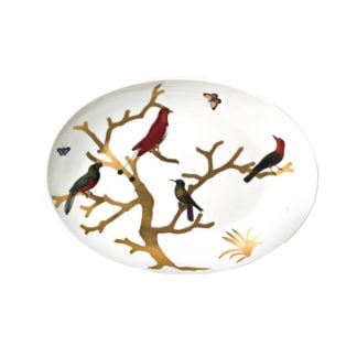Bernardaud Aux Oiseaux Deep Oval Platter Mood