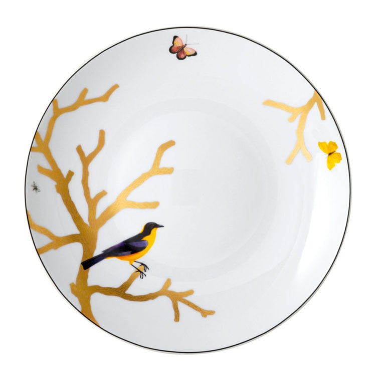 Bernardaud Aux Oiseaux Deep Round Dish
