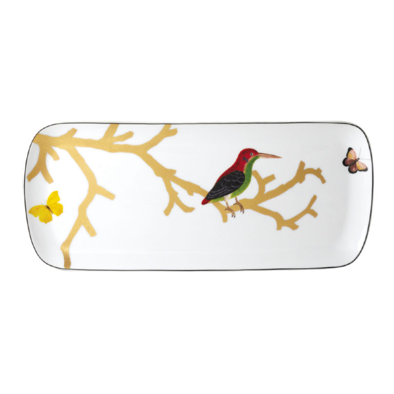 Bernardaud Aux Oiseaux Rectangular Cake Plate