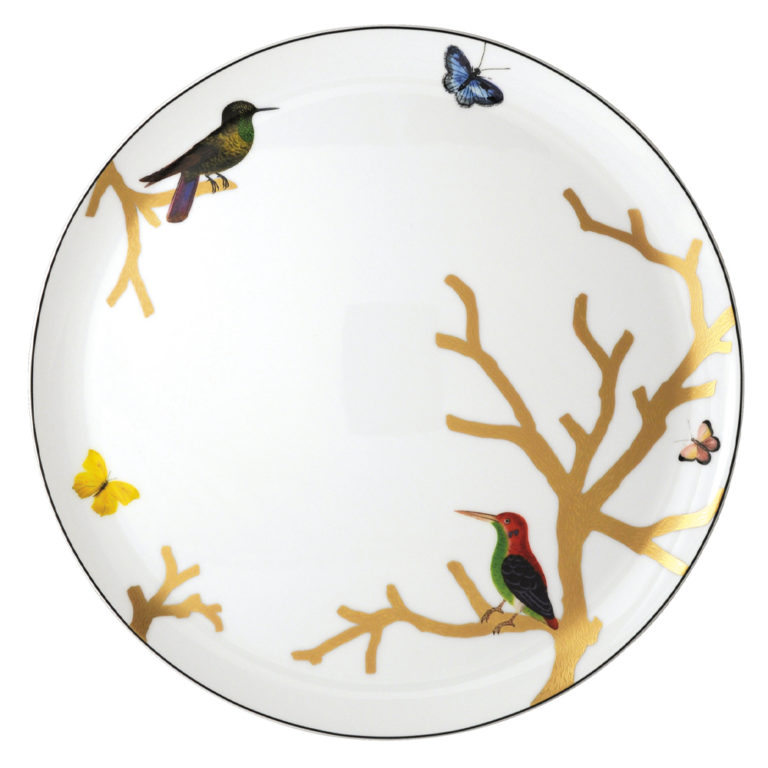 Bernardaud Aux Oiseaux Round Tart Platter