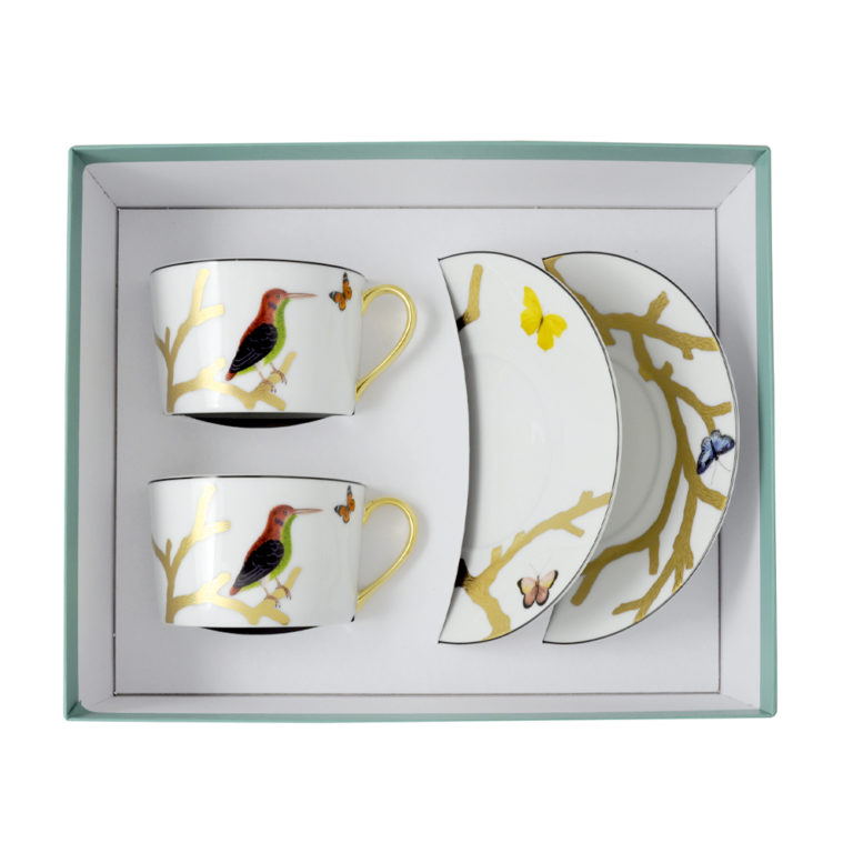 Bernardaud Aux Oiseaux Tea Gift Case