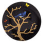 Bernardaud Aux Oiseaux Ebony Set of 4 Coupe Salad Plates Mood