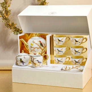 Bernardaud Aux Oiseaux Tea Gift Case