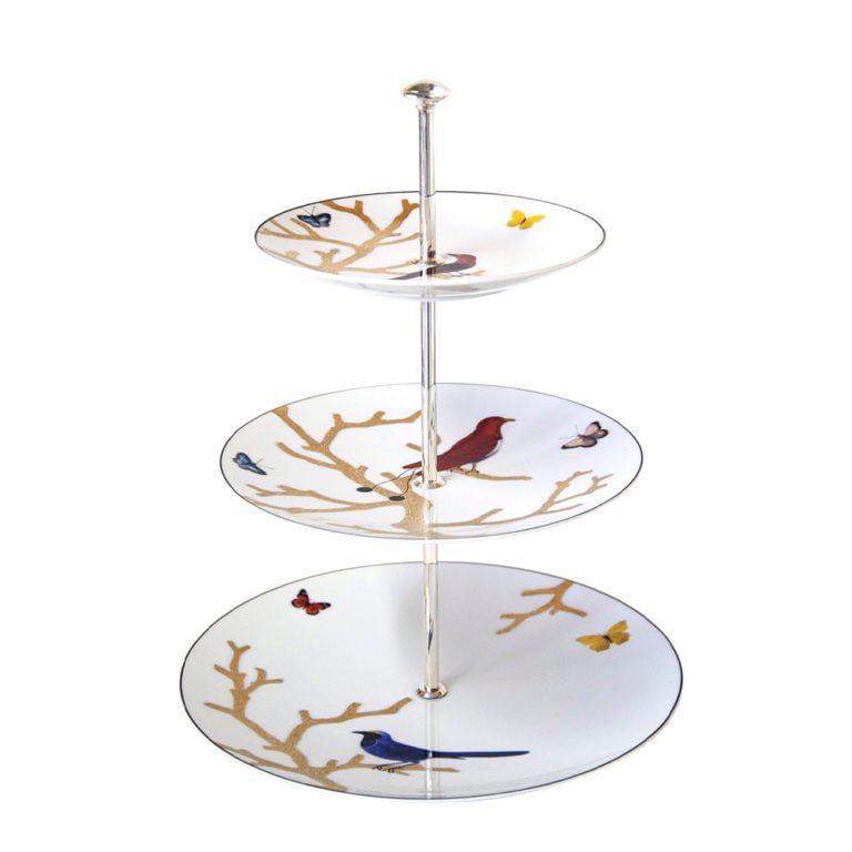 Bernardaud Aux Oiseaux 3 Tier Stand