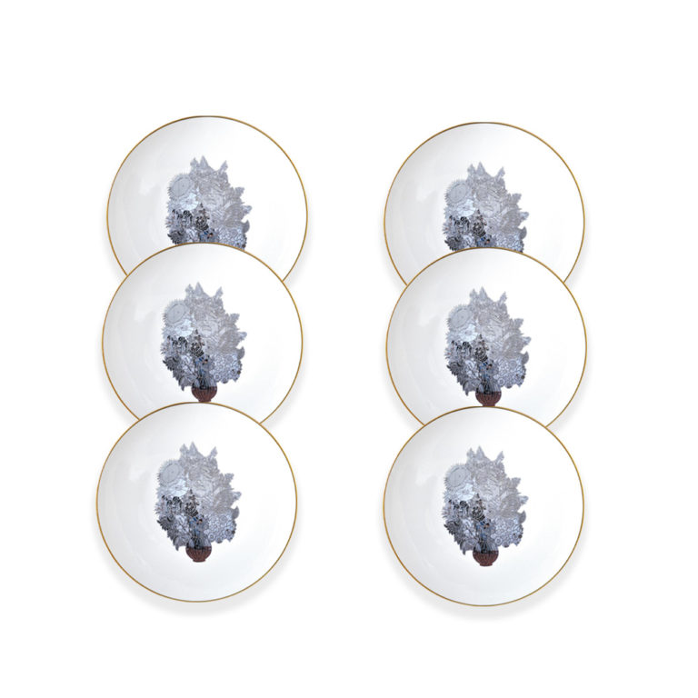 Bernardaud Jeff Koons Banality Series Set of 6 Vase of Flowers Coupe Soup Bowls Bernardaud Jeff Koons Banality Series Set of 6 Vase of Flowers Coupe Soup Bowls