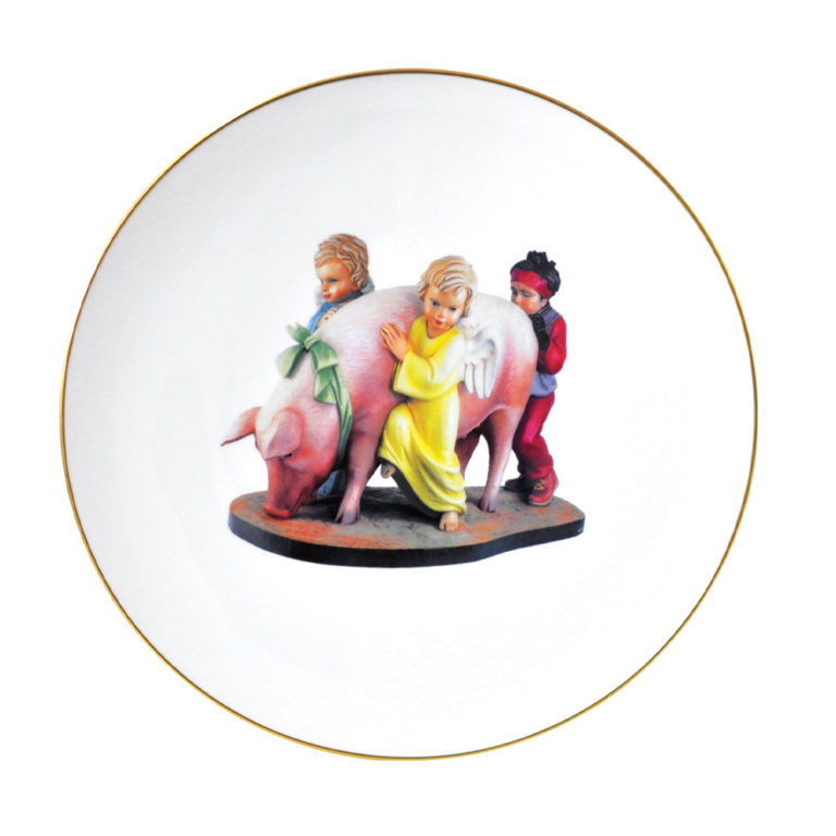 Bernardaud Jeff Koons Banality Series Set of 6 Assorted Dinner Plates and 6 Assorted Salad Plates Bernardaud Jeff Koons Banality Series Set of 6 Assorted Dinner Plates and 6 Assorted Salad Plates