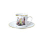 Bernardaud Jeff Koons Banality Series Set of 6 Assorted After Dinner Coffee Cups and Saucers
