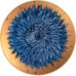 Bernardaud In Bloom Gold Large Coupe Plate