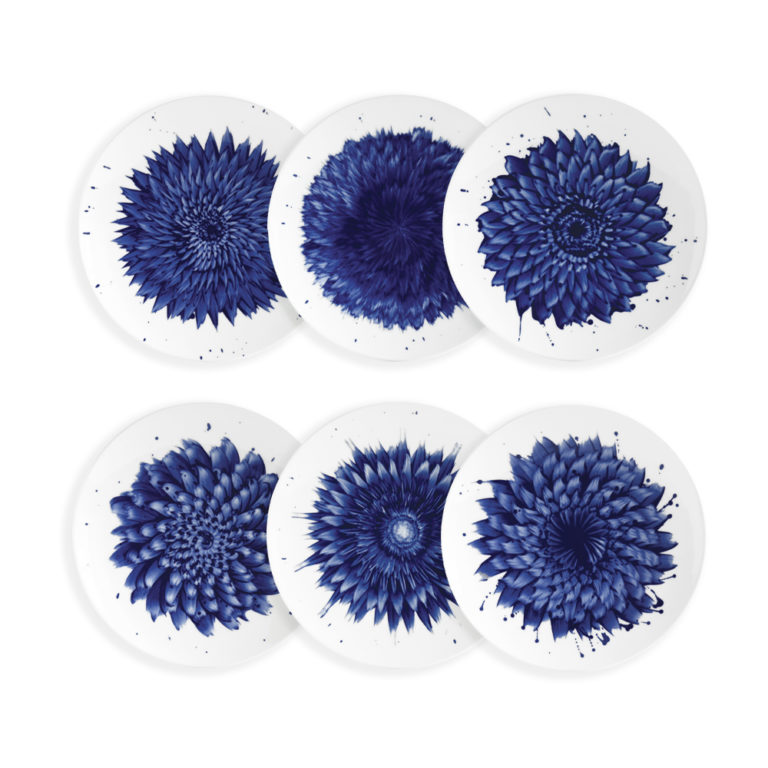 Bernardaud In Bloom Set of 6 Assorted Salad Plates Bernardaud In Bloom Set of 6 Assorted Salad Plates