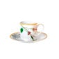 Bernardaud Jardin Indien After Dinner Coffee Cup and Saucer