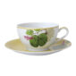 Bernardaud Jardin Indien Breakfast Cup and Saucer Set of 2