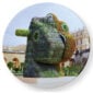 Bernardaud Jeff Koons Coupe Service Plate Split-Rocker