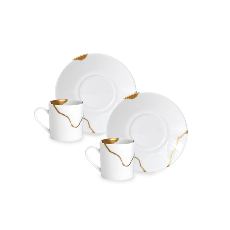 5 oz coffee cup JoyJolt Stoiva 5oz Stackable Double Wall Espresso Glasses Set of 4