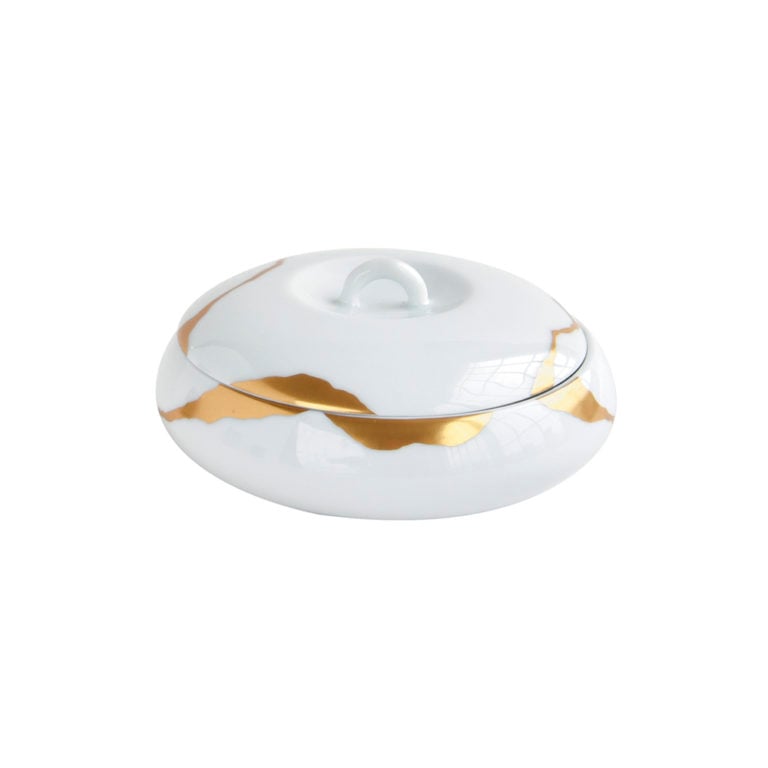 Bernardaud Kintsugi Pebbles Box Bernardaud Kintsugi Pebbles Box