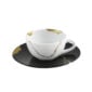 Bernardaud Kintsugi Coal Black Coffee Cup and Saucer Mood