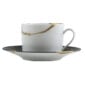 Bernardaud Kintsugi Coal Black Tea Cup and Saucer Mood