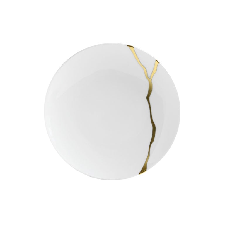 Bernardaud Kintsugi Coupe Bread Plate Bernardaud Kintsugi Coupe Bread Plate