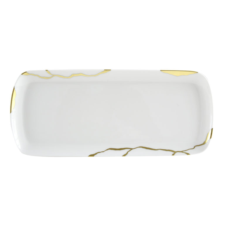 Bernardaud Kintsugi Rectangular Cake Platter