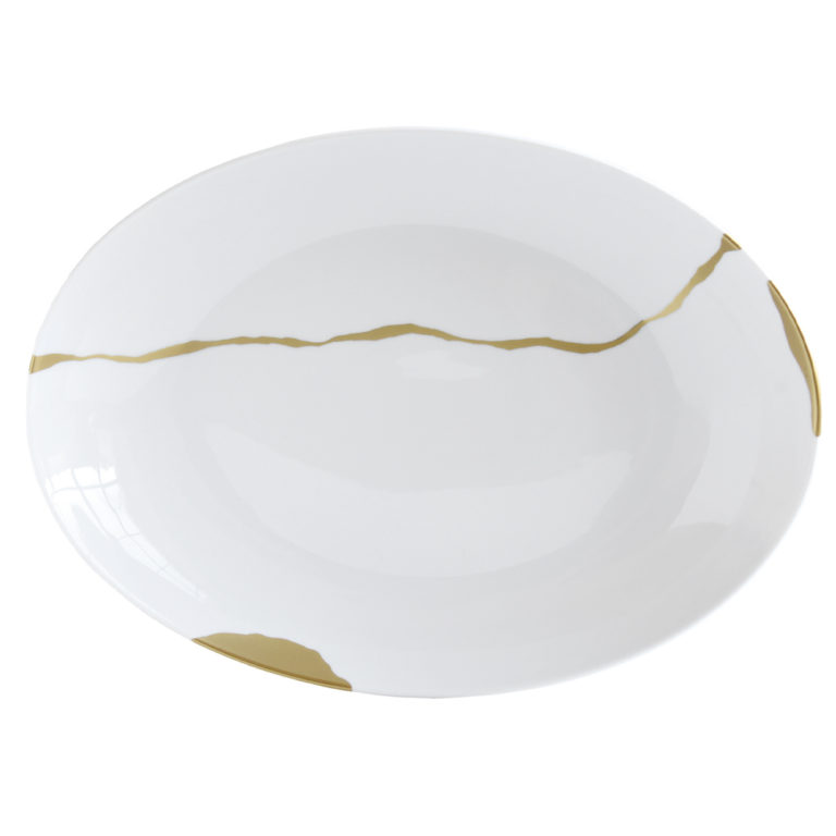 Bernardaud Kintsugi Deep Oval Platter Bernardaud Kintsugi Deep Oval Platter