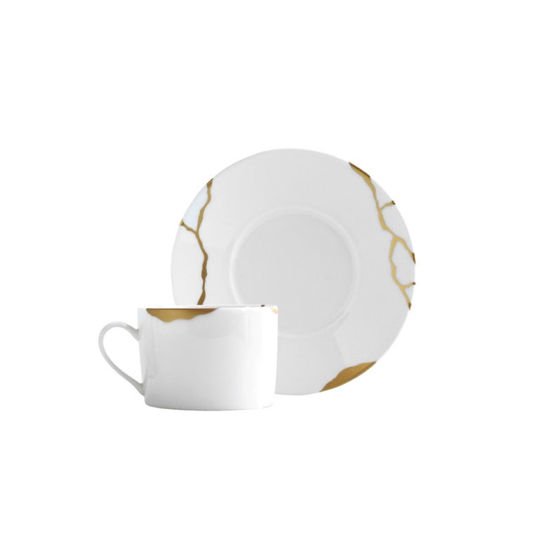 Bernardaud Kintsugi Tea Cup and Saucer Bernardaud Kintsugi Tea Cup and Saucer