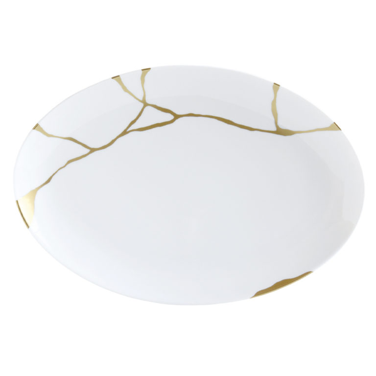 Bernardaud Kintsugi Oval Platter 15" Bernardaud Kintsugi Oval Platter 15"