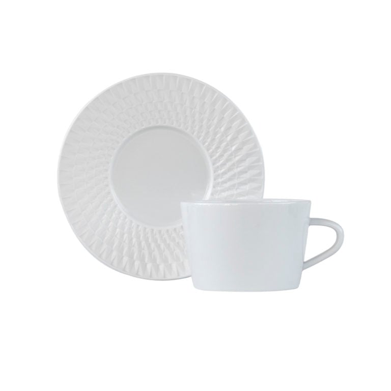 Bernardaud Twist Tea Cup and Saucer