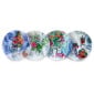 Bernardaud Marc Chagall Les Bouquets de Fleurs Set of 4 Assorted Coupe Salad Plates