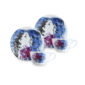 Bernardaud Marc Chagall Les Bouquets de Fleurs Tea Cup and Saucer Set of 2
