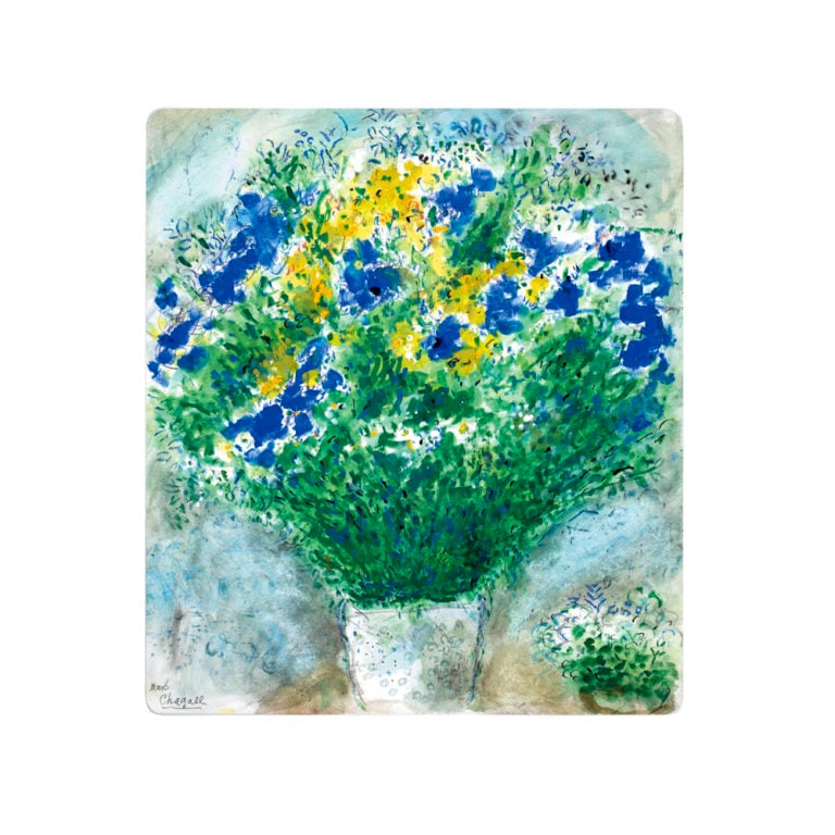 Bernardaud Marc Chagall Les Bouquets de Fleurs Rectangular Tray