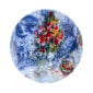 Bernardaud Marc Chagall Les Bouquets de Fleurs Set of 4 Assorted Coupe Salad Plates