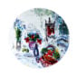 Bernardaud Marc Chagall Les Bouquets de Fleurs Set of 4 Assorted Coupe Salad Plates
