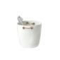TF Design Barware Champagne Bucket with Leather Handles White