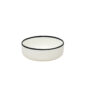 TF Design Modern Tableware Cereal Bowl Black Rim - Set of 2