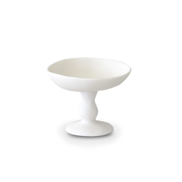 TF Design Small Pedestal Bowl White TF Design Small Pedestal Bowl White