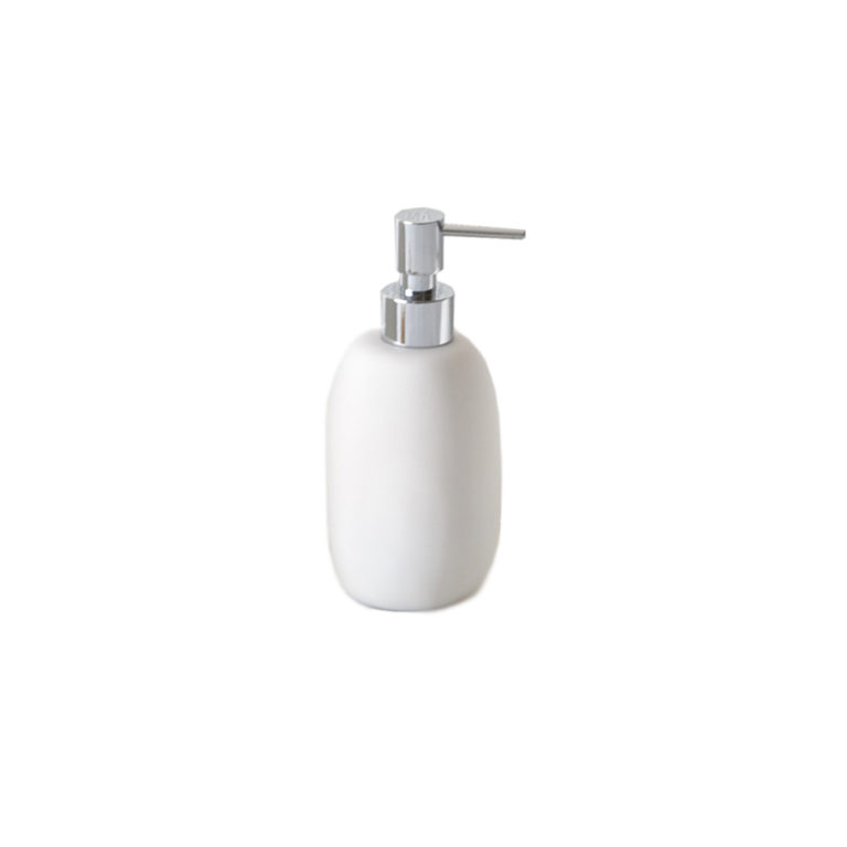 TF Design Round Bath Soap Dispenser White TF Design Round Bath Soap Dispenser White