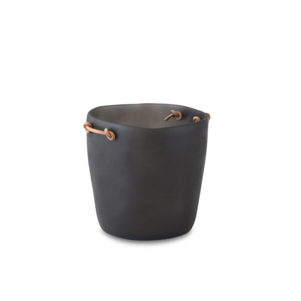 TF Design Cuadrado Champagne Bucket With Leather Handles Grey TF Design Cuadrado Champagne Bucket With Leather Handles Grey