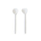 TF Design Large Salad Servers White