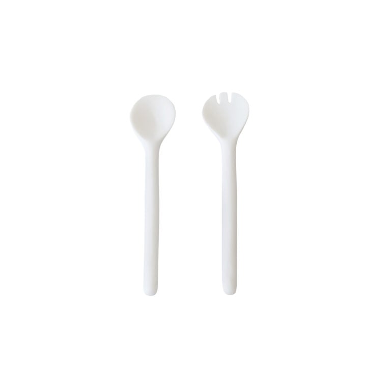 TF Design Medium Salad Servers White TF Design Medium Salad Servers White