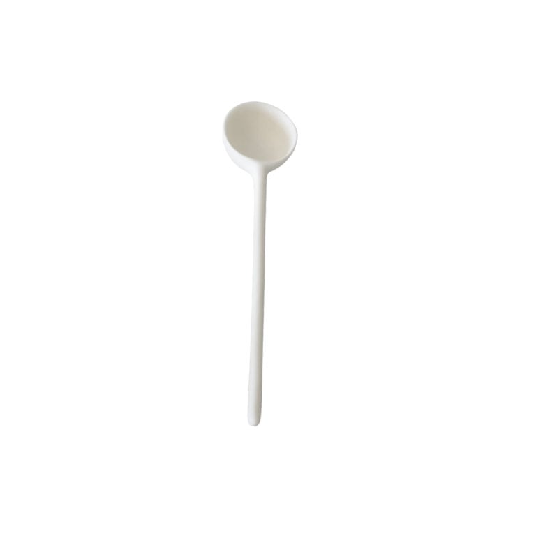 TF Design Large Olive Spoon White