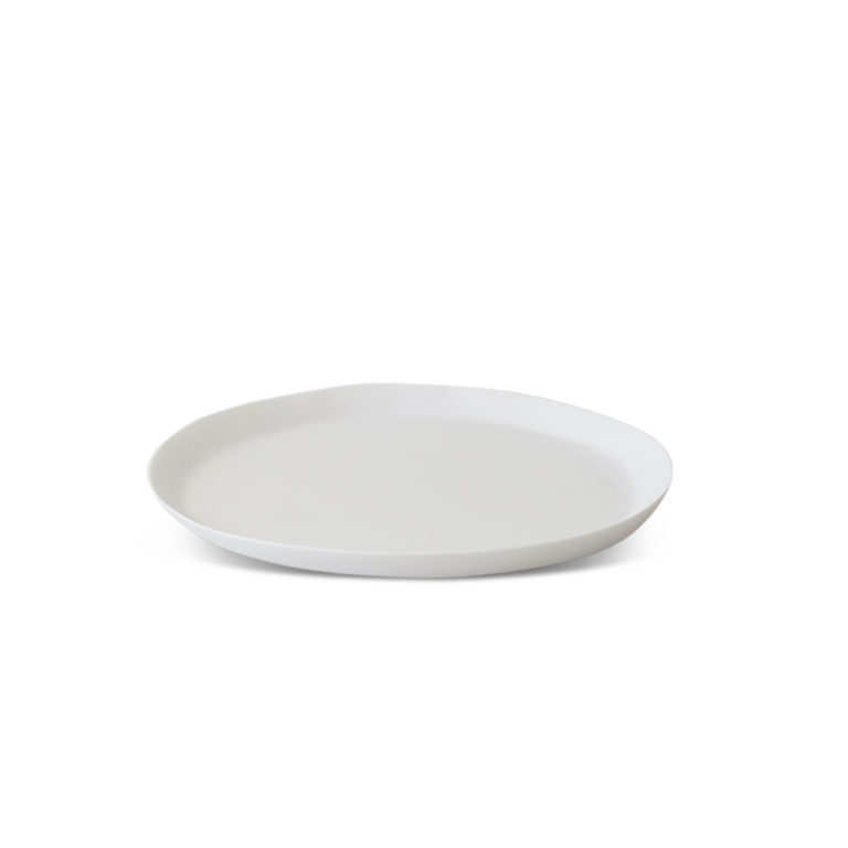 TF Design Large Round Sculpted Tray White