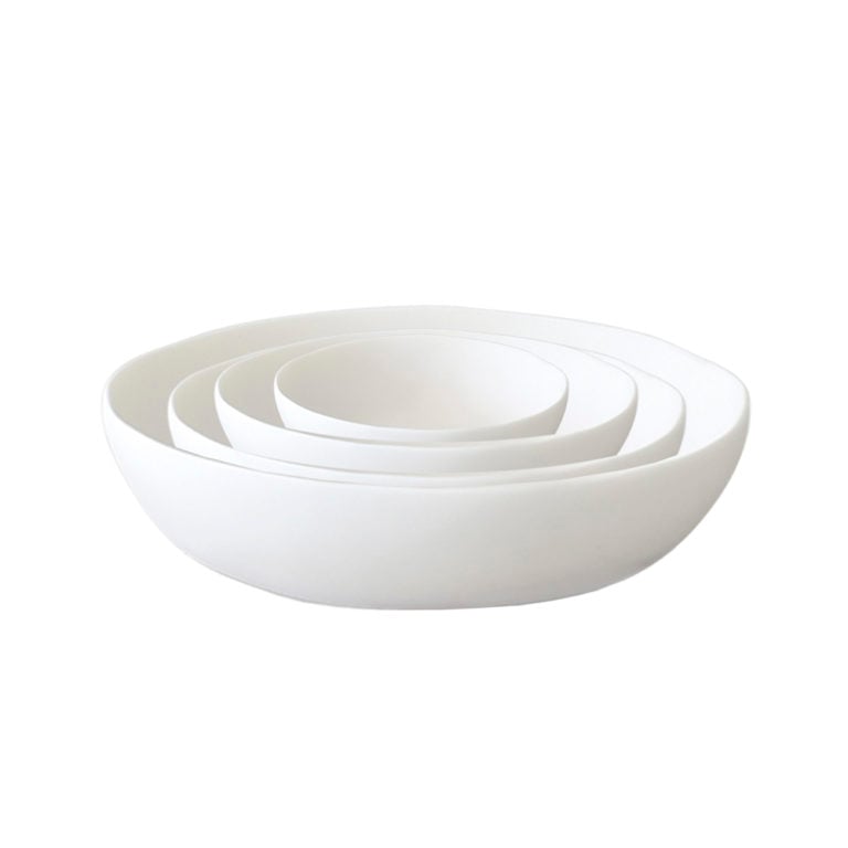 TF Design Wide Bowls White