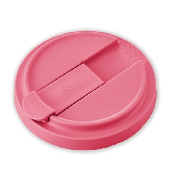 Dibbern Solid Color Coffee-To-Go Cup Pink Lid
