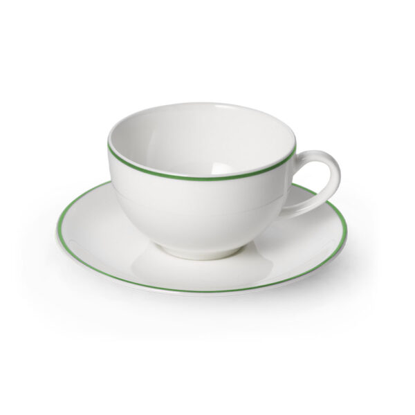 Dibbern Simplicity Green Round Coffee/Tea Cup and Saucer