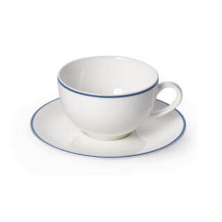 Dibbern Simplicity Sky Blue Round Coffee/Tea Cup and Saucer