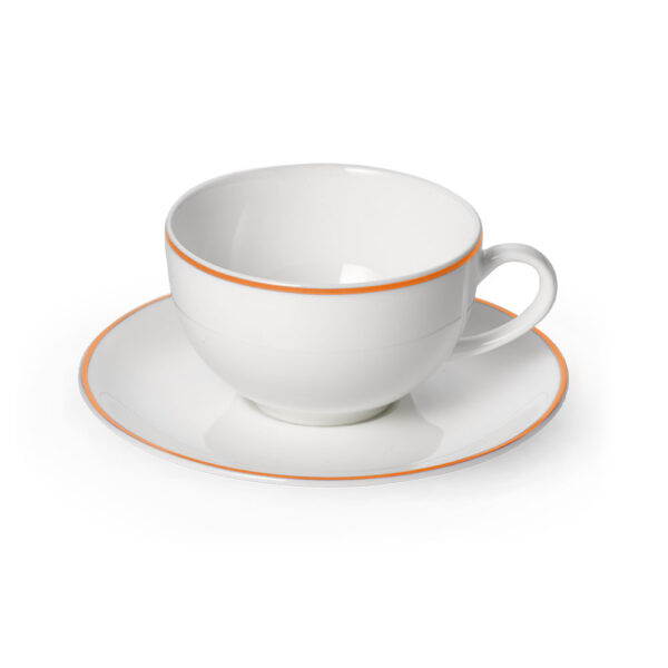 Dibbern Simplicity Orange Round Coffee/Tea Cup and Saucer Dibbern Simplicity Orange Round Coffee/Tea Cup and Saucer