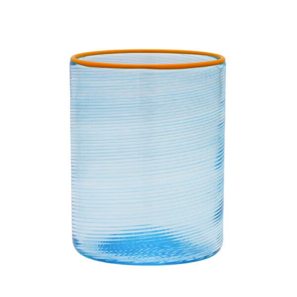 Giberto Fizzy Blue Water Glass