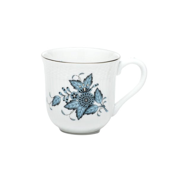 Herend Chinese Bouquet Turquoise Platinum Mug Herend Chinese Bouquet Turquoise Platinum Mug