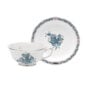 Herend Chinese Bouquet Turquoise Platinum Tea Cup and Saucer