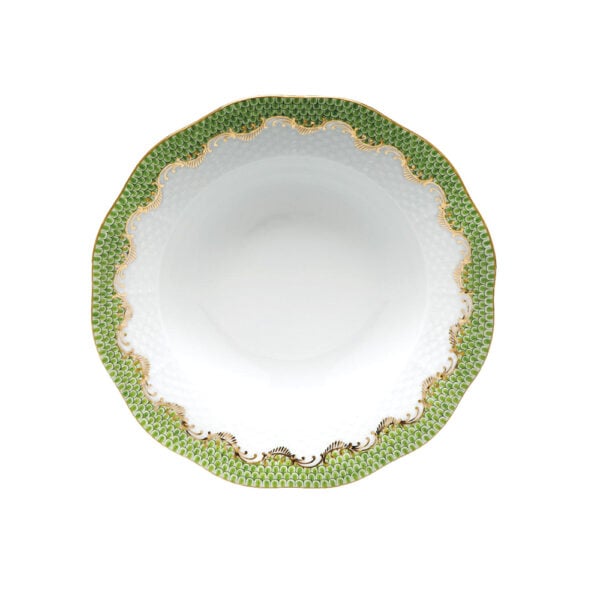 Herend Fish Scale Evergreen Soup Plate