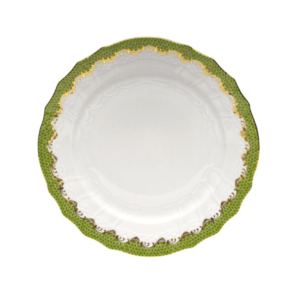 Herend Fish Scale Evergreen Dessert Plate Herend Fish Scale Evergreen Dessert Plate
